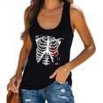 thumbnail image 2 of Camiseta Sin Mangas Para Mujer Moda Cuello Redondo Sin Mangas Estampado Casual Blusa Odeerbi ODB153076, 2 of 7