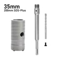thumbnail image 2 of SDS Plus Hammer Drills Wall Hole Saw Drill Bit Set Cutter Tools with Round Shaft Concrete Cement Stone Hole Opener,35mm, 2 of 5