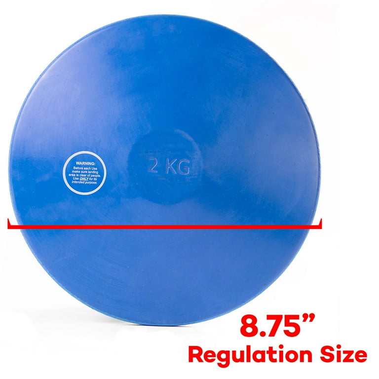 2kg Rubber Practice Discus | Mens & College Regulation Official