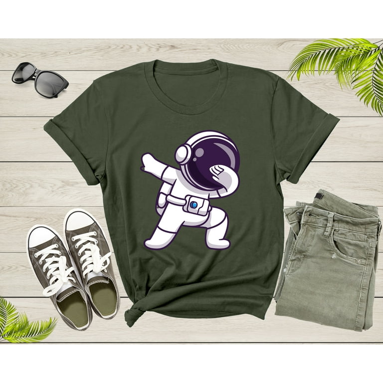Dabbing Astronaut T-Shirt Boys Space Shirt Dabbing Astronaut T-Shirt Boys Space Shirt