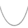 thumbnail image 2 of Primal Gold 10 Karat White Gold 3.35mm Diamond Cut Quadruple Rope Chain, 2 of 4