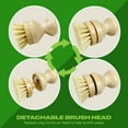thumbnail image 5 of JuneLily Short Sisal Dish Brush Eco-Friendly Plant-Based Vegan for Kitchen Bathroom Cleaning Produce Washing Dishes (Short Dish Brush & Sisal Brush Head), 5 of 10