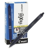 Pilot FriXion .7mm Clicker Erasable Gel Pens Fine Pen Point - 0.7 mm Pen Point Size - Refillable - Retractable - Navy Blue Gel-based Ink - Navy Blue Barrel - 12 / Dozen