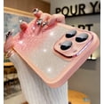 thumbnail image 2 of Compatible with iPhone 14Pro Max Clear Glitter Plating Case, Aesthetic Sparkly Bling Shiny Design, Soft TPU Shockproof Cover with Camera Protection for Women Girl for iPhone 14 Pro Max 6.7", 2 of 12