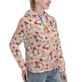 thumbnail image 6 of Sikiie Christmas Gnomes Santa Claus Women's Casual Hoodies Long Sleeve Lightweight Pullover Tops Loose Sweatshirt-XX-Large, 6 of 7