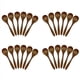 thumbnail image 1 of Cucharas de Madera Pequeñas, 24 Cucharas de Sopa Natural de 5.3 Pulgadas Cuchara de Madera de Bambú para Comer, Condimentos Hechos Una Mano Mezclando Servir, 1 of 5