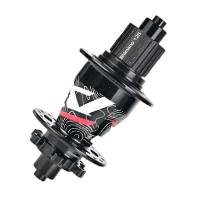 Soidarity Cubo de rodamiento Superficie lisa 144 Sonidos Palanca de liberación rápida Eje de rueda multicolor Clics Ejes de metal traseros delanteros Ciclismo Negro Cubo de rodamiento/MS Soidarity OD026397-02