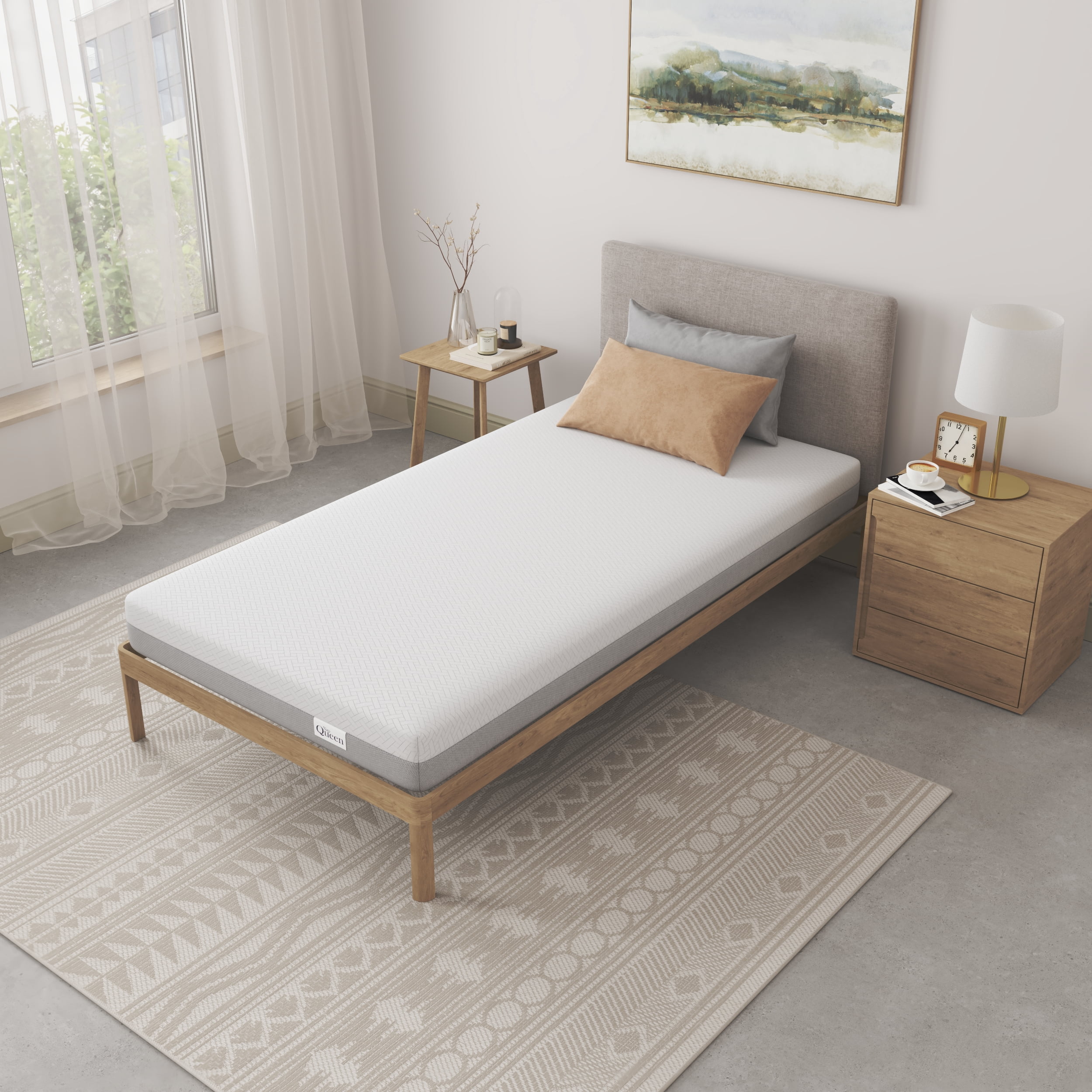 Twin XL 8 Inch Medium Firm Memory Foam Mattress, Bed-in-a-Box for Enhanced Pressure Relief & All-Night Support