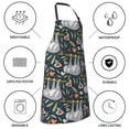 thumbnail image 5 of Kdxio Cute Sloth Apron with Pockets Adjustable Kitchen Aprons for Men Women Waterproof Aprons for Cooking,Drawing,Crafting, Baking Household Cleaning, 5 of 8