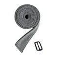 thumbnail image 1 of Cinturón de abrigo de lana Fernando para mujer tipo gabardina gris 175 cm x 5 cm, 1 of 8