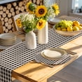 thumbnail image 4 of Country Star Plaid Round 15 Inch Placemats Set of 2, Black Retro American Farm Barn Berry HeatResistant Non Slip Place Mats for Dining Table, Wipeable Braided Kitchen Table Mats for Housewarming, 4 of 9