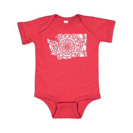 

Inktastic Washington Silhouette Mandala Gift Baby Boy or Baby Girl Bodysuit