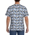thumbnail image 3 of Bixox Men's Police Car Printed Short Sleeve Skinny Athletic T-Shirt, 3 of 6