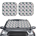 thumbnail image 2 of Haiem Turtle Car Windshield Sun Shade (2 Pieces) Foldable Windshield Sun Shade Car Accessories for Truck SUV Pickup-Medium, 2 of 7