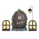 thumbnail image 3 of Miniatura Fairy Garden Gnome House Ventana y puerta Elf Home for Art Garden Escultura Estatuas Decoración para habitación de Accesorios CUTICAT Puerta de hadas en miniatura, 3 of 8