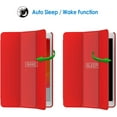 thumbnail image 4 of Étui pour Apple iPad 7 (10,2 Pouces, Modèle 2019, 7e Génération), Mise en Veille / Réveil Automatique (Rouge), 4 of 7