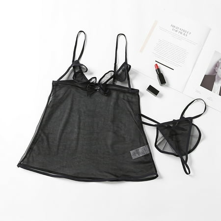

POROPL Lingerie For Women Halter See-Through Valentine S Day Breathable Girl Ladies Bodysuits Snap Embroidery Lingerie For Women