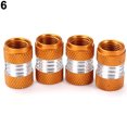 thumbnail image 2 of Flmtop 4Pcs/Set Universal Aluminum Alloy Bright Color Tire Tyre Air Valve Stems Cap, 2 of 7