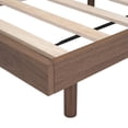 thumbnail image 4 of DreamBuck Modern Design Full Size Floating Platform Bed Frame, Quiet and Sturdy Wood Bed Frame for Adults, Teens, Boys, Girls, Full Bed Frames for Bedroom, No Box Spring Needed, Easy Assembly, Walnut, 4 of 9