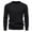 Black, variant on Dolkfu Casual Fall Sweaters for Men 2025 Black Cable Knit Sweater Mens Basic Solid Crew Neck Pullovers L
