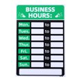 thumbnail image 1 of Unique Bargains Business Hour Sign Self Adhesive Operation Hour Decor with Number Sticker Green 1 Set, 1 of 5