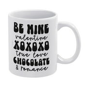 Be Mine Valentine Xoxo 11 Oz Ceramic White Coffee Mug Gift