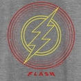 thumbnail image 2 of Women's The Flash Neon Lightning Bolt Stamp  Racerback Tank Top Gray Heather X Large, 2 of 4