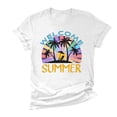 thumbnail image 5 of Fesfesfes Womens Short Sleeve Workout Tops Women Summer Regular Print Regular Women Round Neck Short Sleeves Top Tshirts for Women 10(XL), 5 of 5