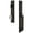 Bronze, variant on Grandeur 848937 Carre Solid Brass Rose Dummy Full Plate "D" Grip Handleset - Bronze