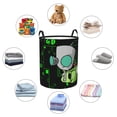 thumbnail image 6 of Invader Zim Laundry Hamper Lightweight Storage Basket Toy Organizer Laundrys Basket Waterproof For Bedroom, Bathroom Small, 6 of 8