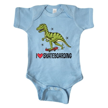 

Inktastic Skateboarding Dinosaur Gift Baby Boy or Baby Girl Bodysuit