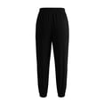 thumbnail image 4 of felwors Capri Pants Women Petite Summer Pull Capri Joggers Casual Elastic Waist Cropped Pant Beach Clothes Black for Size S, 4 of 4