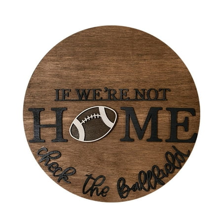 

This Is Football Season Door Hanger If We re Not Home Check The Ballfield Door Hanger For Football Lover For Men Women Sports Child For Football Fans Graphic Printing French Decorations for Home over