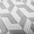 thumbnail image 5 of Torino Geo Grey 3-Piece Soft Woven Matelasse Reversible Jacquard Cotton Blend Quilt Set - Full/Queen, 5 of 5