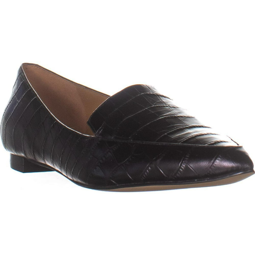 pointed toe flat loafers
