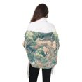 thumbnail image 4 of FORMRS Womens Scarf Winter Soft Long Big Warm Shawls Wrap Tassel Scarves, Floral Forest Pattern, 4 of 9