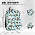 thumbnail image 6 of Goofa Roosters And Plants Printed Backpack,Laptop Backpack,Durable Anti-Theft Travel Work Backpack,Water-resistant Backpack, 6 of 9