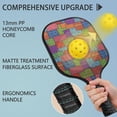 thumbnail image 2 of Pickleball Paddles Set,Pioneer Flower Floral Print Pattern Fiberglass Surface Pickleball Racket Set with 2 Indoor Outdoor Pickleball Balls and Pickleball Bag,Pickle-ball Equipment, 2 of 6