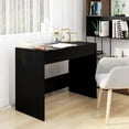 thumbnail image 1 of vidaXL Desk Black 101x50x76.5 cm Engineered Wood, 1 of 5