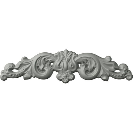 Ekena Millwork 15 5/8"W x 4"H x 3/4"P Floral Center Onlay