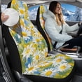 thumbnail image 2 of Uorisanigo Seat Covers for Cars, Trucks, & SUV - Yellow Daisy High Back Vehicle Front Seat Cover Set of 2 - Easy Installation Seats Cushion for SUV Interior Covers & Seats Cover Accessories, 2 of 7
