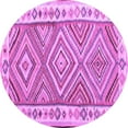 thumbnail image 1 of Ahgly Company Indoor Round Southwestern Purple Country Area Rugs, 3' Round, 1 of 4