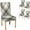 Tan Cream Gray, variant on muroi Beautiful Blooming Pink Dogwood Flowers Chair Covers 4 Pack,Stretch Parsons Chair Slipcovers Universal Removable Washable Parson Chair Covers for Dining Room,Living Room,Kitchen