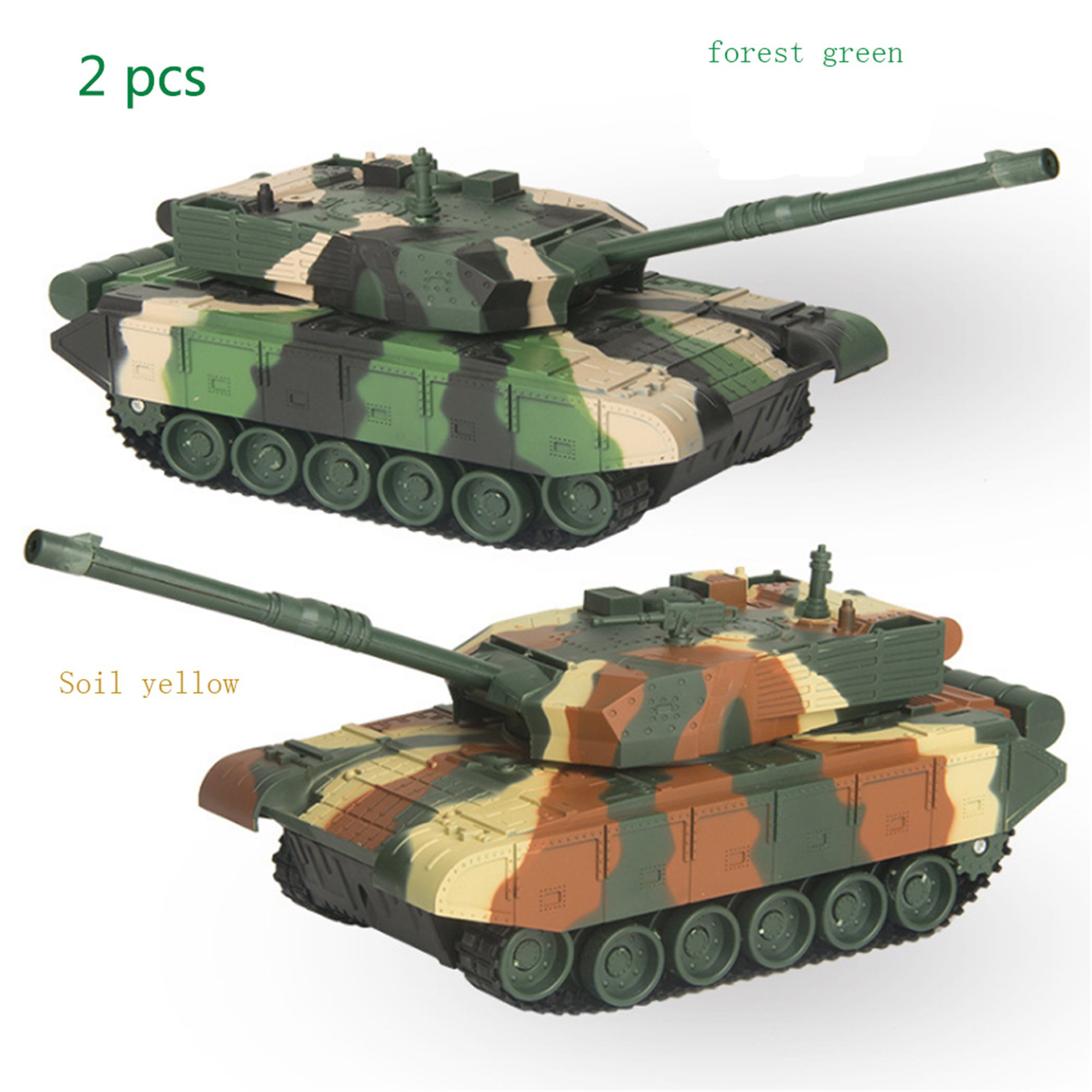 2.4G 2pcs Rechargeable Remote Control Tank Car Play Against Two