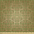 thumbnail image 2 of Ambesonne Abstract Fabric by the Yard Upholstery, Floral Retro Illustration, 1 Yard, Pale Brown Camel, 2 of 5