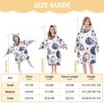 thumbnail image 4 of FORMRS Wearable Blanket Hoodie with Sleeves for Kids Cozy Flannel Sweatshirt, Cartoon American Football Helmets, 4 of 7
