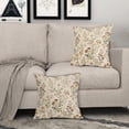 thumbnail image 3 of Vintage Floral Pillow Covers 20x20 Inch Set of 2 Spring Rustic Flower Print Decorative Throw Pillowcases Retro Farmhouse Outdoor Cushion Cases Neutral Decor for Sofa Couch Bed, 3 of 8