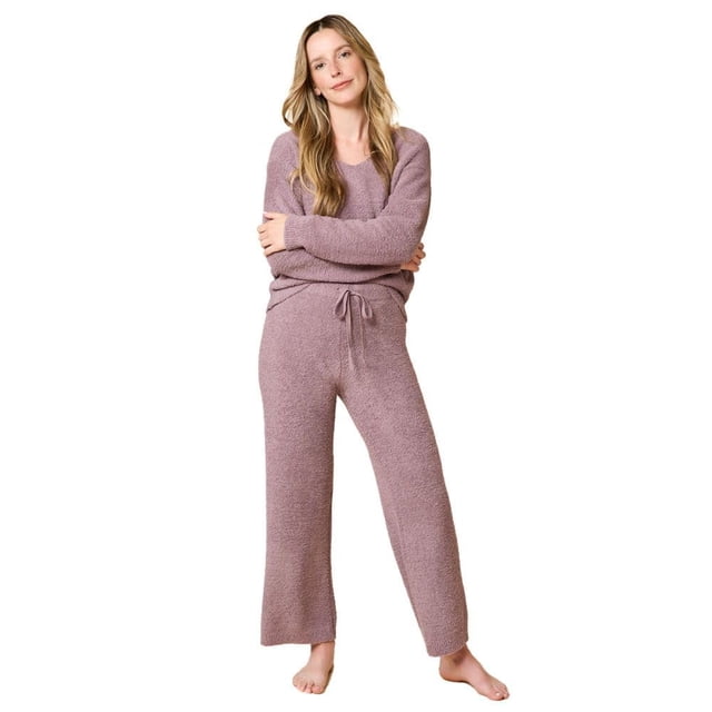 Conjunto de Ropa Cómoda Softies Marshmallow con Escote en V para Mujer XL