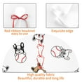 thumbnail image 4 of Sikiie Bbaseball Dog 30-48 inches {designName} Print Christmas Tree Skirt Snowman Xmas Tree Skirt with Edge Christmas Decorations for Holiday Party30", 4 of 7