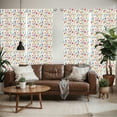 thumbnail image 2 of Ambesonne Watercolor Window Curtains, Wildflowers Illustration, Each 28" W x 95" L, Multicolor, 2 of 5